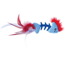 Іграшка для котів Petstages Feather Fish Bone Blu Рибка з пір'ям Блакитна (pt90022): undefined undefined