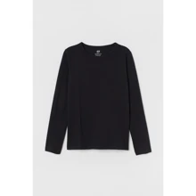 Лонгслив H&M 2912-8024820146-152 см черный: Тип Лонгсливы