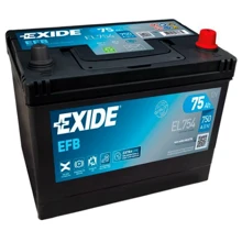 Автомобільний акумулятор Exide EL754: Ємність, Ач 75