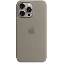 Чехол для iPhone Apple iPhone 15 Pro Max Silicone Case with MagSafe - Clay (MT1Q3ZM/A): Цвет серый