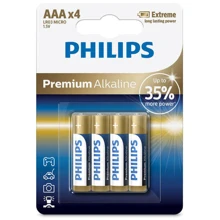 Philips AAA bat Alkaline 4шт Premium Alkaline (LR03M4B/10): undefined undefined