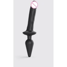 Анальна пробка з дилдо Strap-On-Me Switch Plug-In Realistic Dildo Black - L: Для кого унісекс