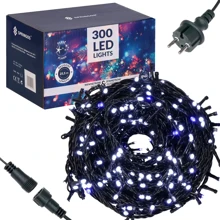 Гирлянда уличная (наружная) Springos 24 м 300 LED + Flash CL0329 Cold White: Тип Линейная