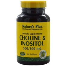 Nature's Plus, Choline & Inositol, 500/500 mg, 60 Tablets (NTP2134): Тип Витамин B