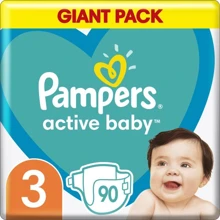 Подгузники Pampers Active Baby Mid Размер 3 (6-10 кг) 90 шт (8001090949455): Тип Подгузники