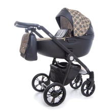 Универсальная коляска 2 в 1 Roan Esso 9023-RE-06, Gold & Black Ornaments, черный: Тип коляски Универсальная коляска (2-в-1)