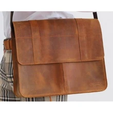Мужская сумка почтальонка BlankNote Classic светло-коричневый Crazy Horse (BN-BAG-55-k-kr): Пол Мужской