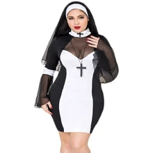 Эротический костюм монашки JSY P71109 Plus Size: Для кого Для женщин