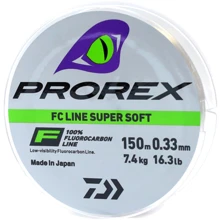Флюорокарбон Daiwa Prorex FC Line Super Soft 0.33mm 7.4kg 150m (12995-133): Тип Леска