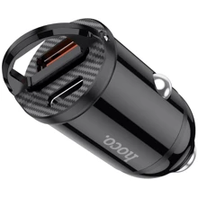 Зарядное устройство Hoco Car Charger USB+USB-C NZ2 Link PD+QC 4.8A 30W Black: Особенности Power Delivery (PD), Быстрая зарядка