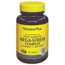 Natures Plus Mega-Stress Complex 30 tabs Супер сильный комплекс от стресса: Форма выпуска Таблетки