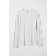 Лонгслив H&M 5699868 S серый: Вид Лонгсливы