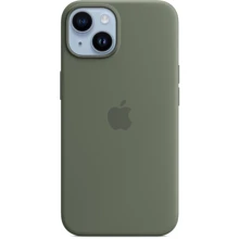 Чехол для iPhone Apple Silicone Case with MagSafe Olive (MQU83) for iPhone 14: Цвет зеленый