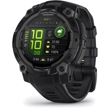Смарт-часы Garmin Instinct 3 AMOLED 45mm Black with Black Band (010-02936-00): Дисплей 1.2" AMOLED (390x390)