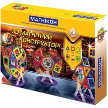 3D магнитный конструктор Магнікон МК-46: Количество деталей, шт. 46