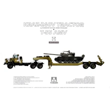 Модель Takom Советский средний танк Т-55АМВ и седельный тягач КрАЗ-260В (TAKOM2095): Производитель Takom