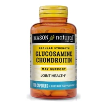 Mason Natural Glucosamine Chondroitin Regular Strength Глюкозамин и Хондроитин 100 капсул: Тип Глюкозамин