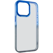 Чехол для iPhone TPU Case TPU+PC Fresh Sip Black/Blue for iPhone 13 Pro: Цвет синий