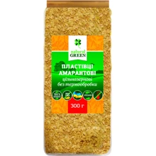 Хлопья амарантовые цельнозерновые без термообработки, Natural Green, 300 г (WT3189): Вес нетто 300 г