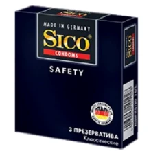 Презервативи латексні SICO Safety класичні №3: Тип Класичні
