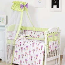 Постельный комплект 8 эл. Twins Modern ІІ 4028-P-113, Воздушный шар, зеленый: Тип постельный комплект