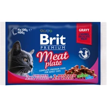 Влажный корм для кошек Brit Premium Cat pouch Мясная тарелка в желе 4x100 г (8595602506262): Тип Влажный корм