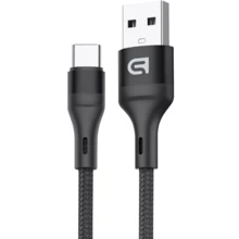 Кабель ArmorStandart USB Cable to USB-C 3A 1.2m Black (ARM64039): Тип USB Cable - USB-C