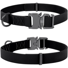 Ошейник WAUDOG Waterproof, водостойкий, пряжка кобра 25 мм 35-70 см черный (27061): Производитель WAUDOG