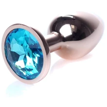 Анальная пробка BOSS Series Exclusivity Jewellery Red Gold Plug Light Blue: Для кого Унисекс