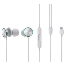 Навушники OPPO O-Fresh MH153 Type-C Gray: Тип конструкції вакуумні