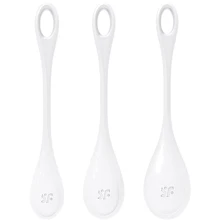 Набір йоні намистин Satisfyer Yoni Power 1 White, діаметр 2-2,5-3см, вага 22-46-74гр: Для кого Для жінок