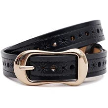 Женский ремень Borsa Leather черный (CV1ZK-019bl-black): Пол Женский