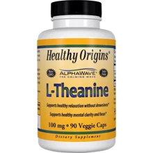 Healthy Origins L-Theanine 100 mg 90 Vcaps: Тип L Теанин