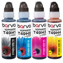Чернила Barva Epson T49Hx , set 4х100 мл, флакон OneKey (ET49H-1K-MP): Цвет набор (set)
