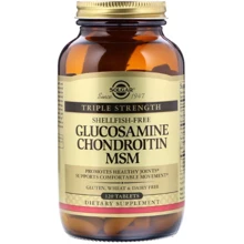 Solgar Glucosamine Chondroitin MSM Глюкозамін хондроїтин МСМ 120 таблеток: Тип Комплексные