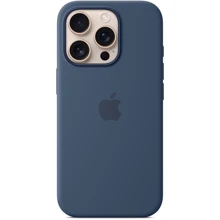 Чехол для iPhone Apple for iPhone 16 Pro Silicone Case with MagSafe Denim (MYYK3) : Цвет синий