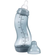 Антиколиковая бутылочка для кормления Difrax S-bottle Natural Trend с силиконовой соской 250 мл Stone (706T Stone): Материал полипропилен