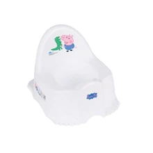Горшок антискользящий музыкальный Tega Peppa Pig PO-066 white/blue: Цвет белый