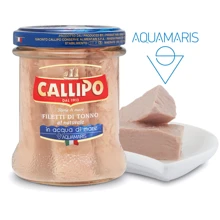 Филе тунца в морской воде Callipo 170 г (8001561026197): Вес нетто 170 г