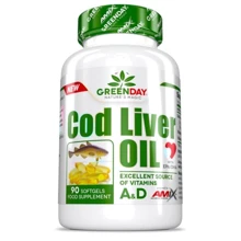 Amix Nutrition GreenDay Cod Liver Oil Риб'ячий жир 90 капсул: Тип Омега 3