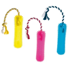 Іграшка для собак Flamingo Good4Fun Playstick+Rope палиця на мотузку латекс 20 см (42959): undefined undefined