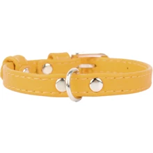 Ошейник Collar Glamour без украшений 12 мм 21-29 см желтый (2032568000008): Производитель Collar