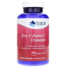 Trace Minerals Research Zinc + Vitamin C Chewables, Raspberry 60 Chewable Wafers (TMR-00497): Тип Цинк