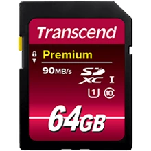 Карта памяти Transcend 64GB SDXC Class 10 UHS-I U1 Premium 300X (TS64GSDU1): Тип карты SDXC