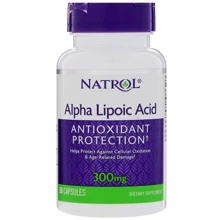 Natrol Alpha Lipoic Acid 300 mg 50 Caps Альфа-ліпоєва кислота: Тип Альфа-ліпоєва кислота
