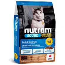 Сухой корм Nutram Sound BW S5 для пожилых котов с курицей и лососем 1.13 кг (S5_(1,13kg): Тип Сухой корм