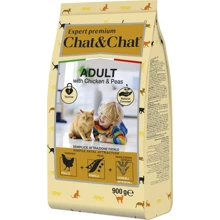 Сухой корм Chat&Chat Expert Adult with chicken & peas для взрослых кошек с курицей и горохом 900 г (8001541607743): Тип Сухой корм