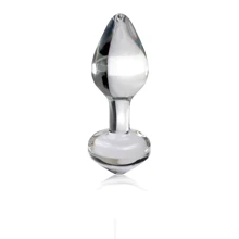 Pipedream Icicles No.44 - стеклянная анальная пробка, 6.5x2.5 см: Для кого Унисекс