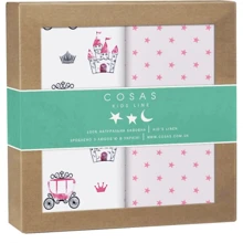Набір пелюшок Cosas Castle Carriage Rose Stars Rose бязь (4822052062876): undefined undefined