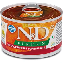 Беззерновий вологий корм для собак Farmina N&D Grain Pumpkin Chicken Adult Mini з гарбузом куркою і гранатом 140 г (8606014102314): Тип Влажный корм